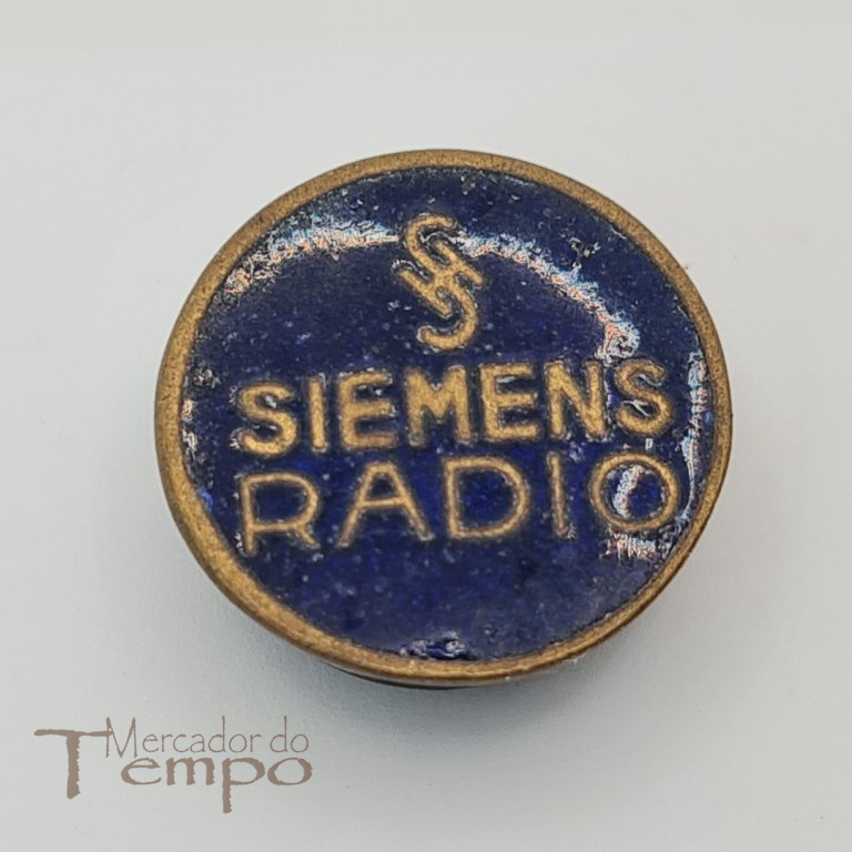 Pin / Abotoadeira esmaltada Siemens Rádio