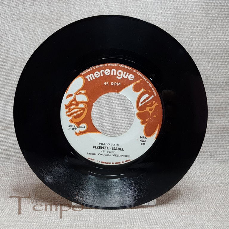 Disco 45 rpm Angola - Prado Paim - Merengue MPA – 4065 