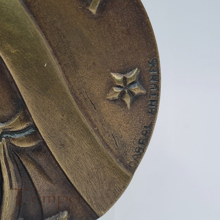 Medalha em bronze Peregrinação dos Municipios a Fátima, 1967