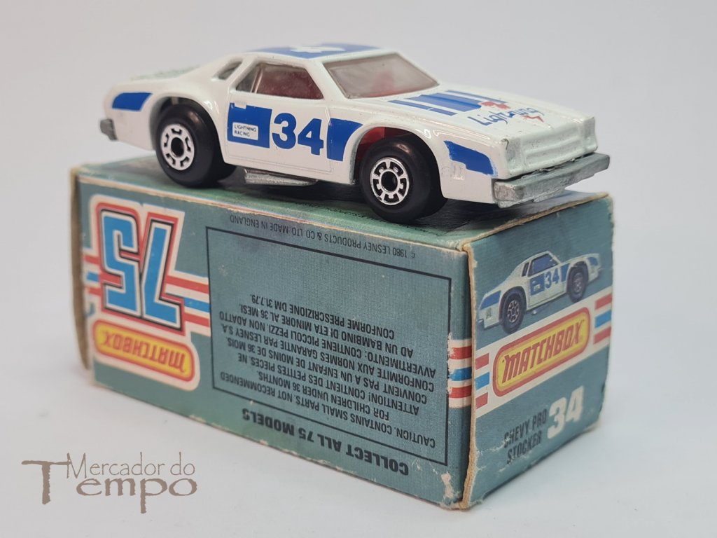 Miniatura Matchbox Chevy Pro Stocker #34 caixa original