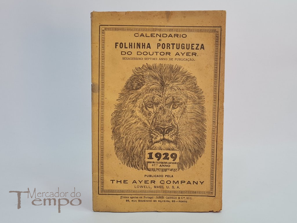 Calendário e Folhinha Portugueza do doutor Ayer, 1929