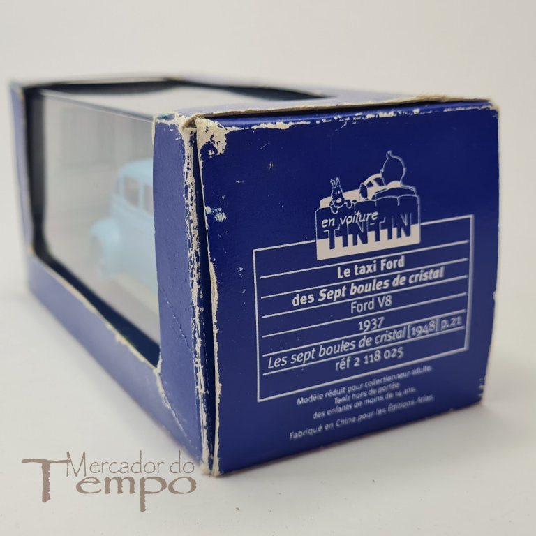 Miniatura 1/43 Tintin, Ford V8 Les 7 Boules de Cristal, edições Atlas