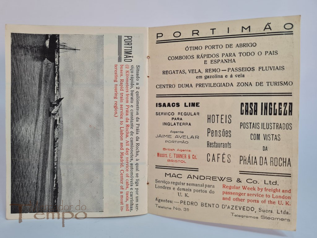 Invulgar Programa de Festas da Praia da Rocha Portimão (Algarve) de 1935,