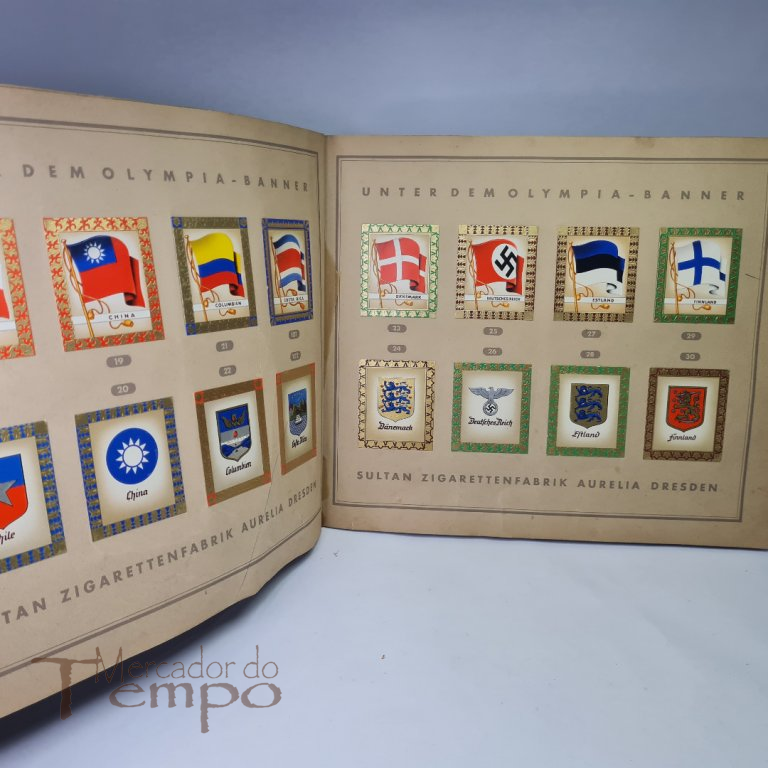 Invulgar Caderneta de cromos dos Jogos Olimpicos de 1936