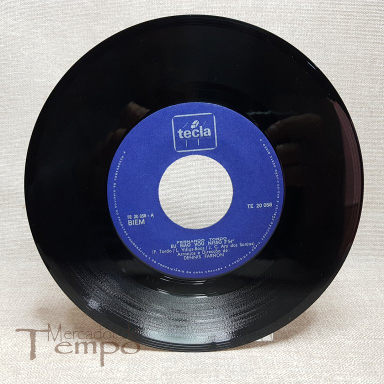 Disco 45 rpm Ary dos Santos por Fernando Tordo - TE 20 058