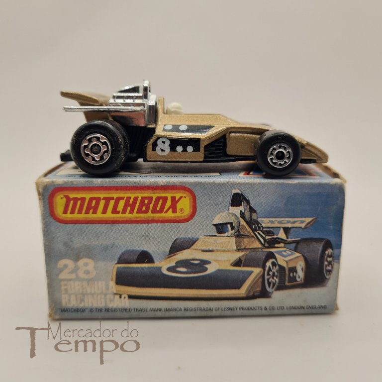 Miniatura Matchbox Formula Racing Car #28, com caixa original