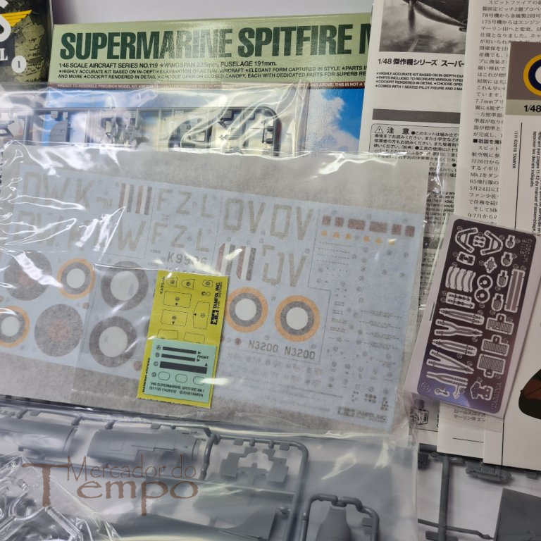 Kit 1/48 Avião Tamiya Supermarine Spitfire MK.I