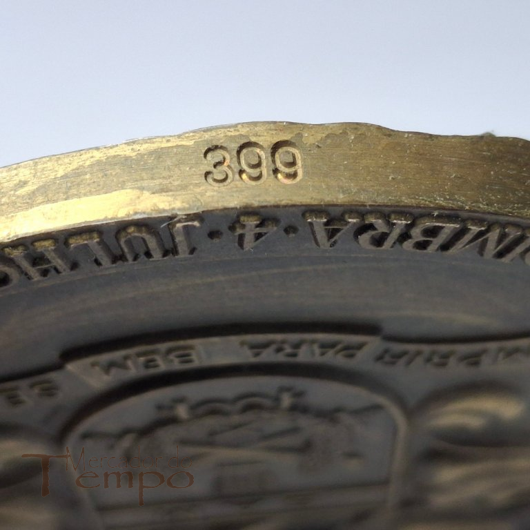 Medalha bronze Dia do Serviço de Administração Militar, 1980