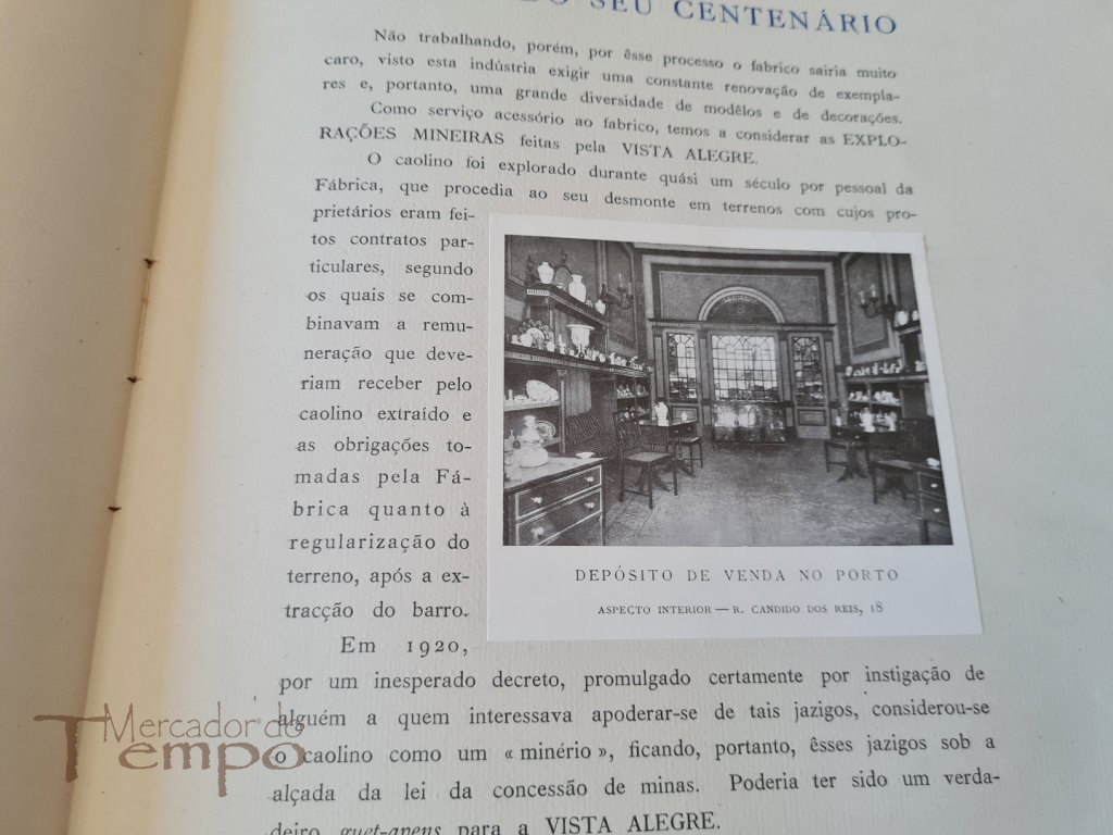 3 livros Centenário Fábrica da Vista Alegre (1824-1924) Ed.Esp.200 ex.