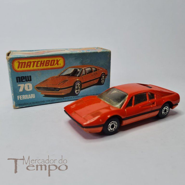 Miniatura Matchbox Ferrari #70 com caixa original