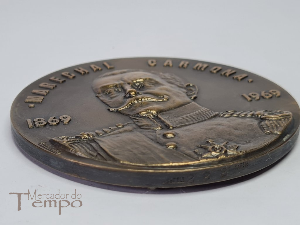 Medalha bronze Centenário do Marechal Carmona 1869 – 1969.