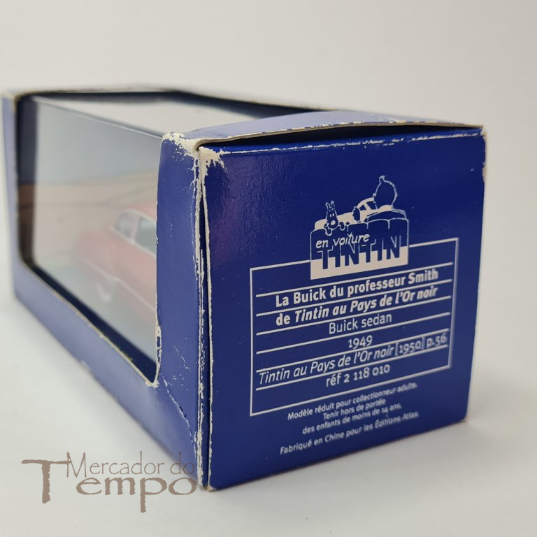 Miniatura 1/43 Tintin, Buick Sedan Tintin au pays de l'or noir, edições Atlas