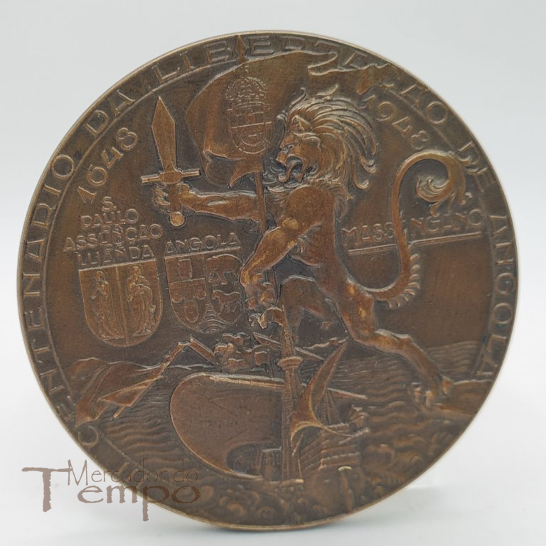 Medalha bronze III Centenário da Libertação de Angola, 1948, João da Silva