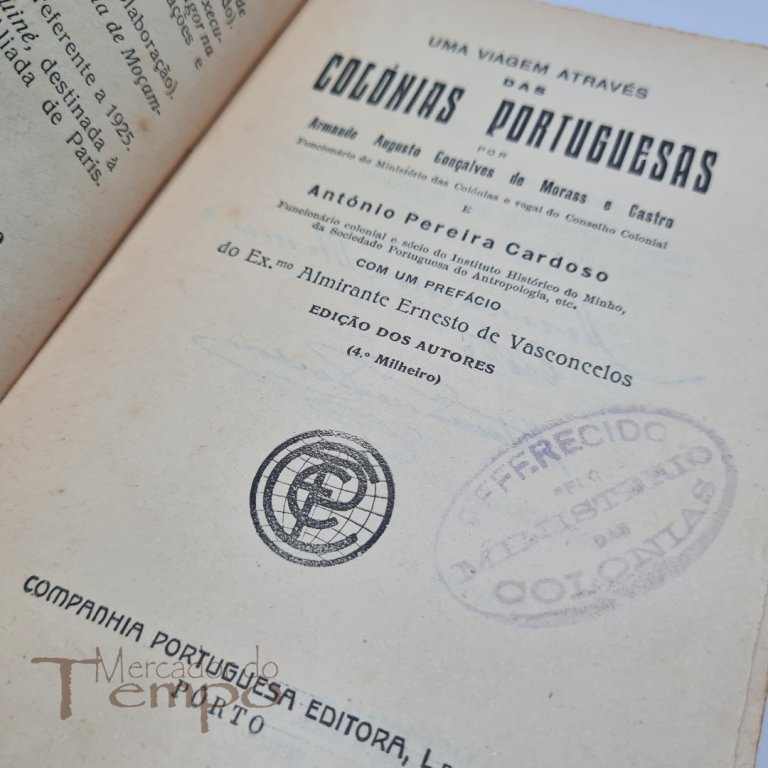 Uma viagem através da Colónias Portuguesas, Moraes e Castro, 1926
