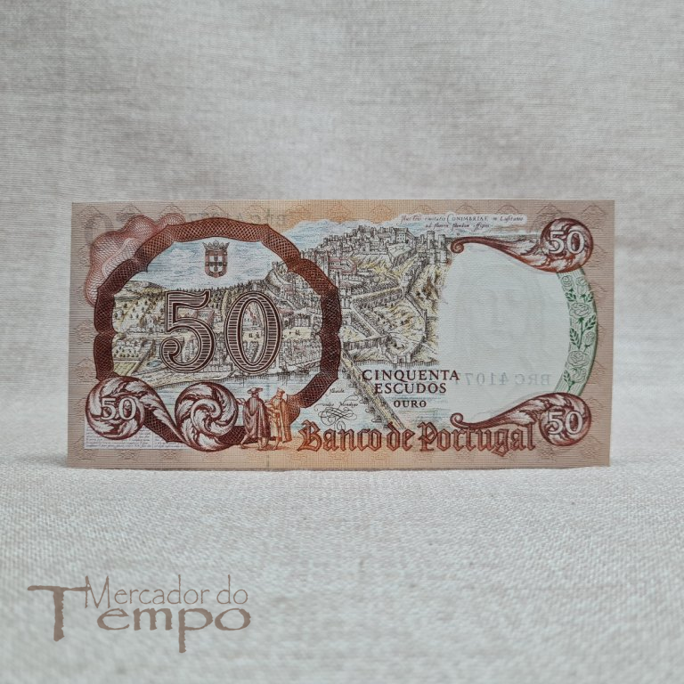 Portugal Nota 50$00 escudos Rainha Santa Isabel 1964