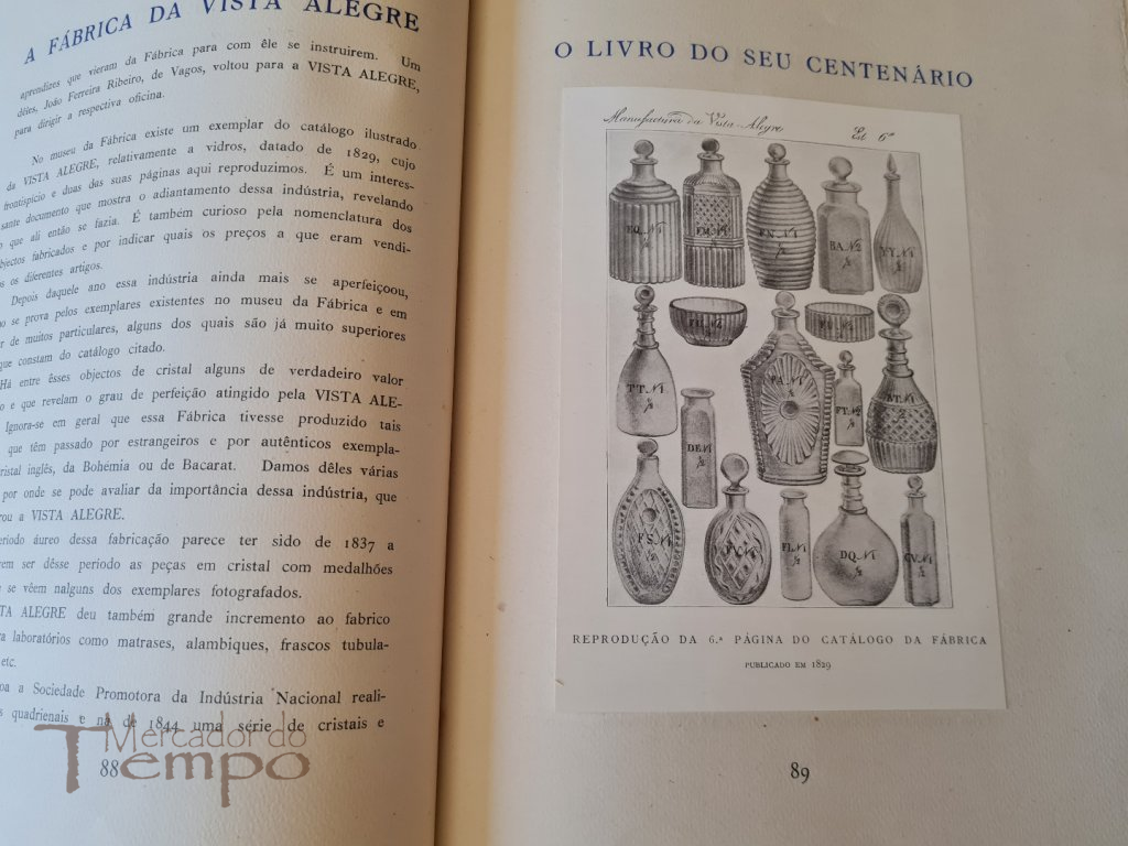 3 livros Centenário Fábrica da Vista Alegre (1824-1924) Ed.Esp.200 ex.
