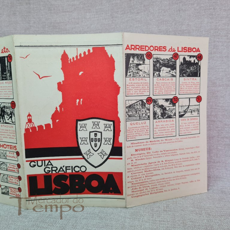 Brochura Propaganda Guia Gráfico de Lisboa anos 30/40