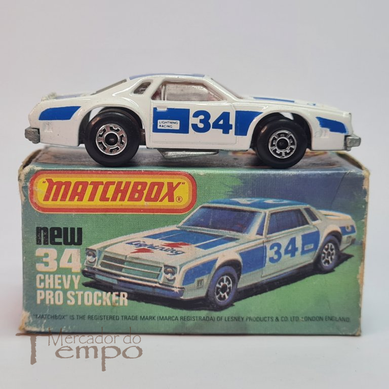 Miniatura Matchbox Chevy Pro Stocker #34 caixa original
