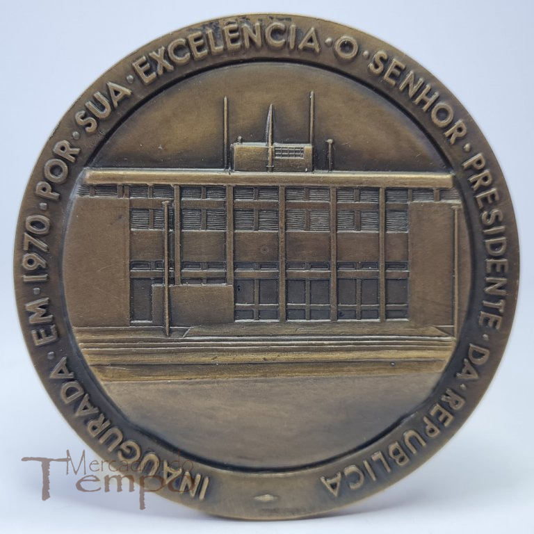 Medalha  bronze Inauguração da Escola de Pesca, 1970