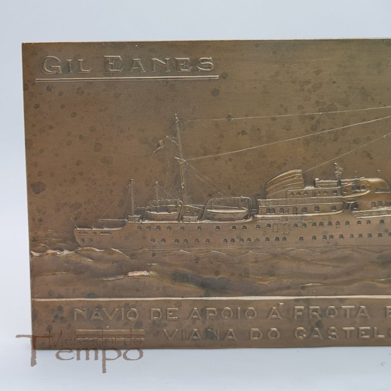 Medalha em bronze, Navio Gil Eanes, 1955. M.Norte