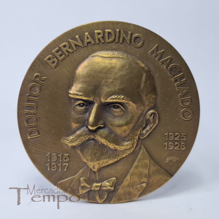 Medalha bronze Bernardino Machado 3º Presidente de Portugal