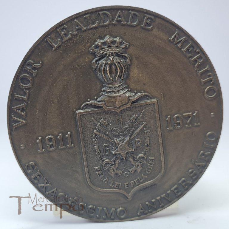 Medalha bronze 60º aniv. da Guarda Nacional Republicana 1911-1971