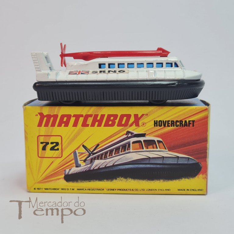 Miniatura Matchbox Hovercraft #72 com caixa original