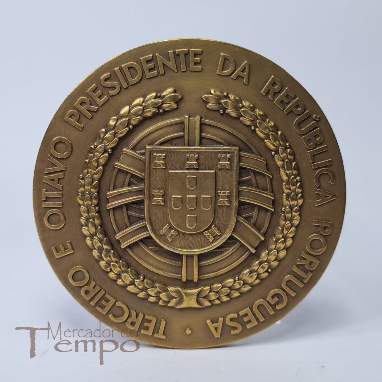 Medalha bronze Bernardino Machado 3º e 8º Presidente de Portugal