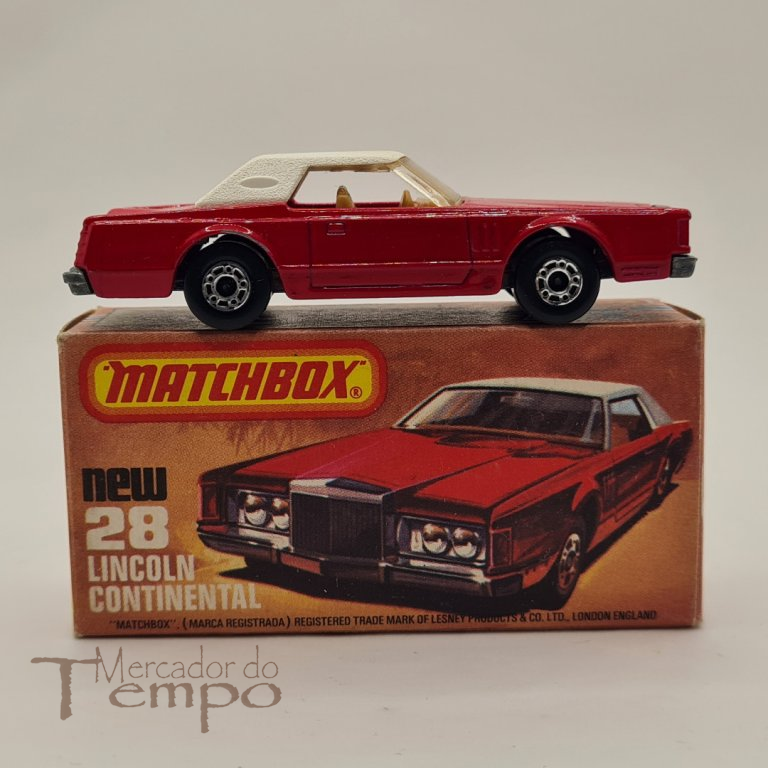 Matchbox Lincoln Continental #28 com caixa original
