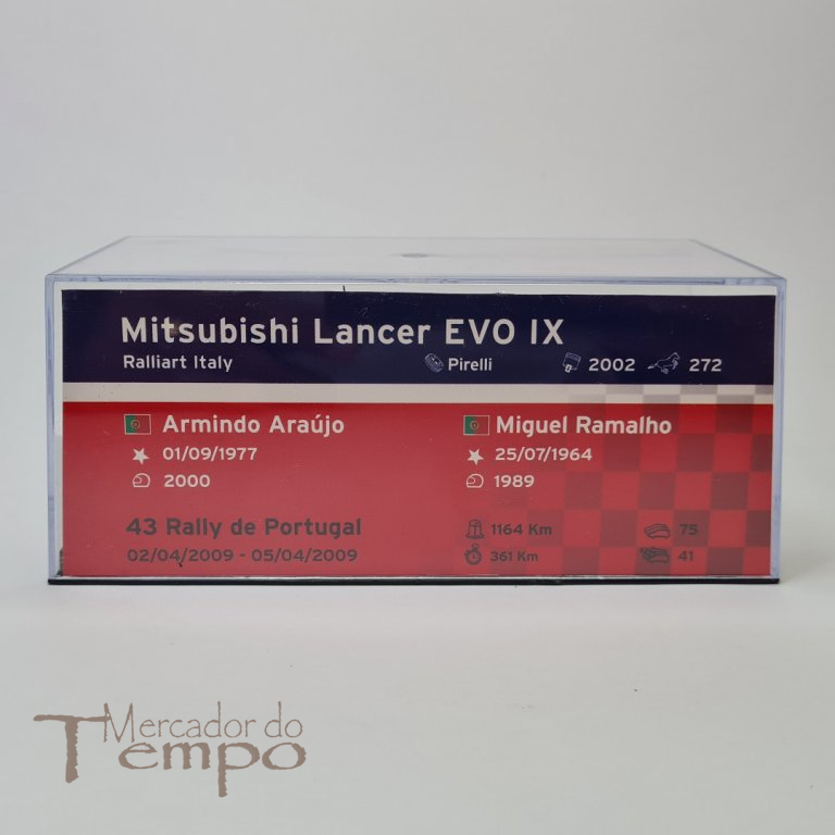 1/43 Altaya Rallye de Portugal 2009 , Mitsubishi Lancer EVO IX #147