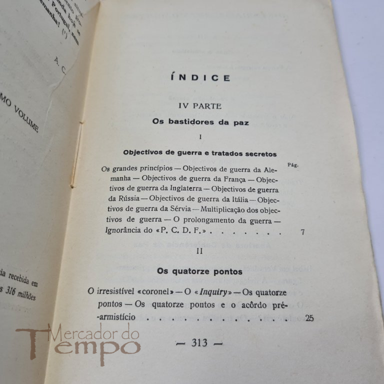 4 Volumes - História Secreta da Guerra, Adolfo Coelho, 1936