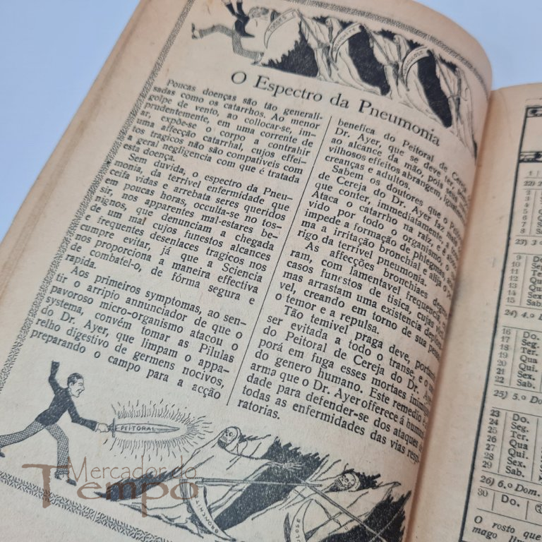 Calendário e Folhinha Portugueza do Doutor Ayer, 1929