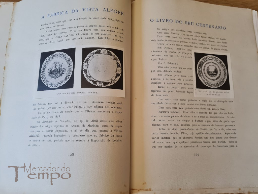 3 livros Centenário Fábrica da Vista Alegre (1824-1924) Ed.Esp.200 ex.