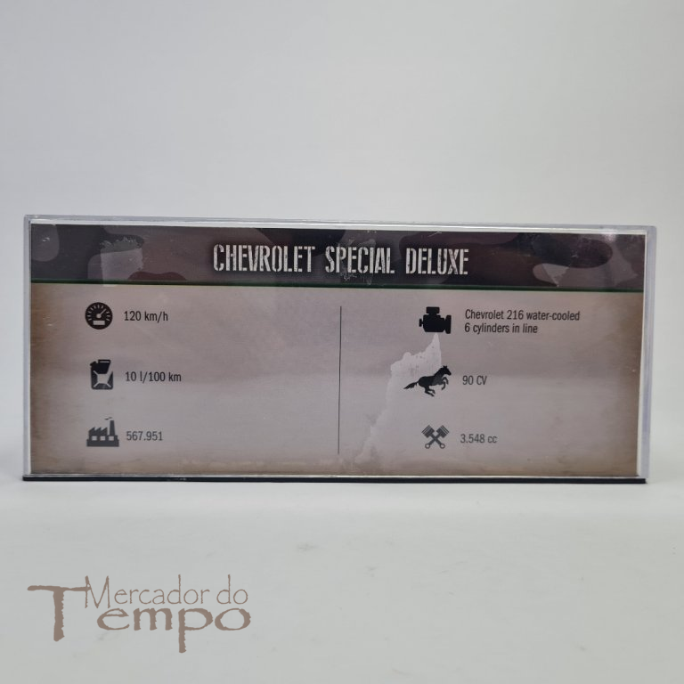 Miniatura 1/43 Militar Chevrolet Special Deluxe US Navy Staff Car USA 1942
