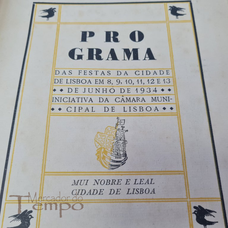 Invulgar Programa das Festas de Lisboa, 1934 - Almada Negreiros