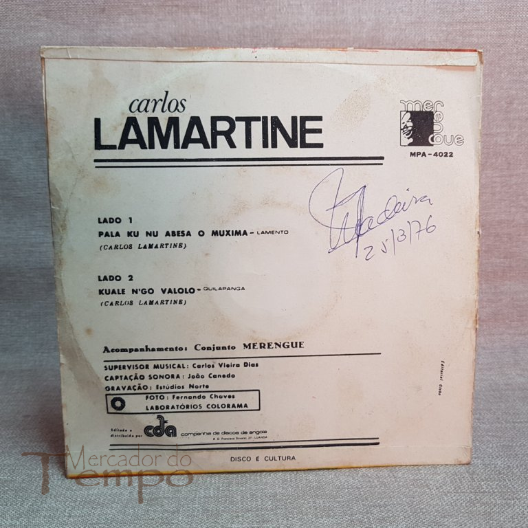 Disco 45 rpm Carlos Lamartine MPA – 4022  