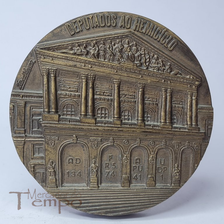 Medalha bronze Politica Eleições 1980 Deputados ao Hemiciclo