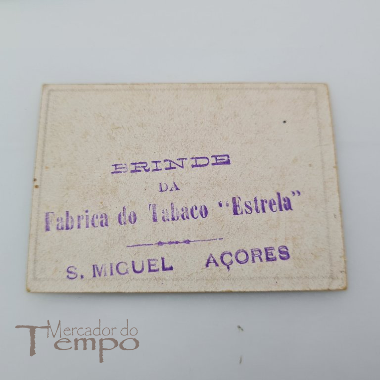  4 brindes cartões, Fábrica de Tabaco Estrela, Açores - Costumes