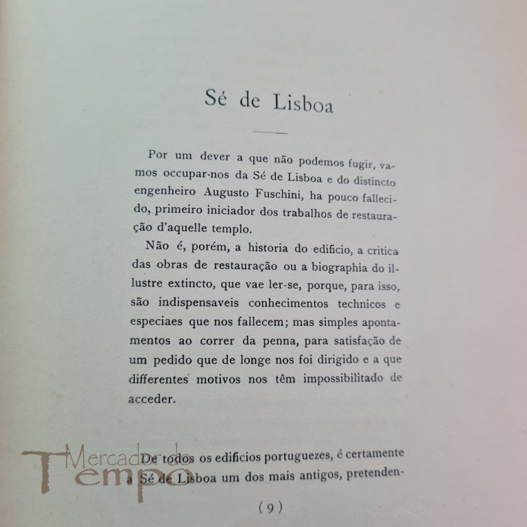 A Sé de Lisboa - Martinho da Fonseca - 1912