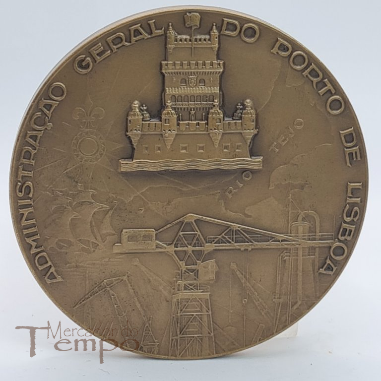 Medalha bronze Administração Geral do Porto de Lisboa,1952, João da Silva