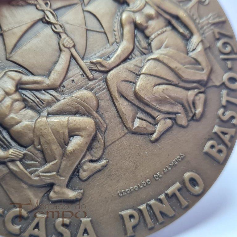 Medalha em bronze 200 anos da Casa Pinto Basto 1771-1971