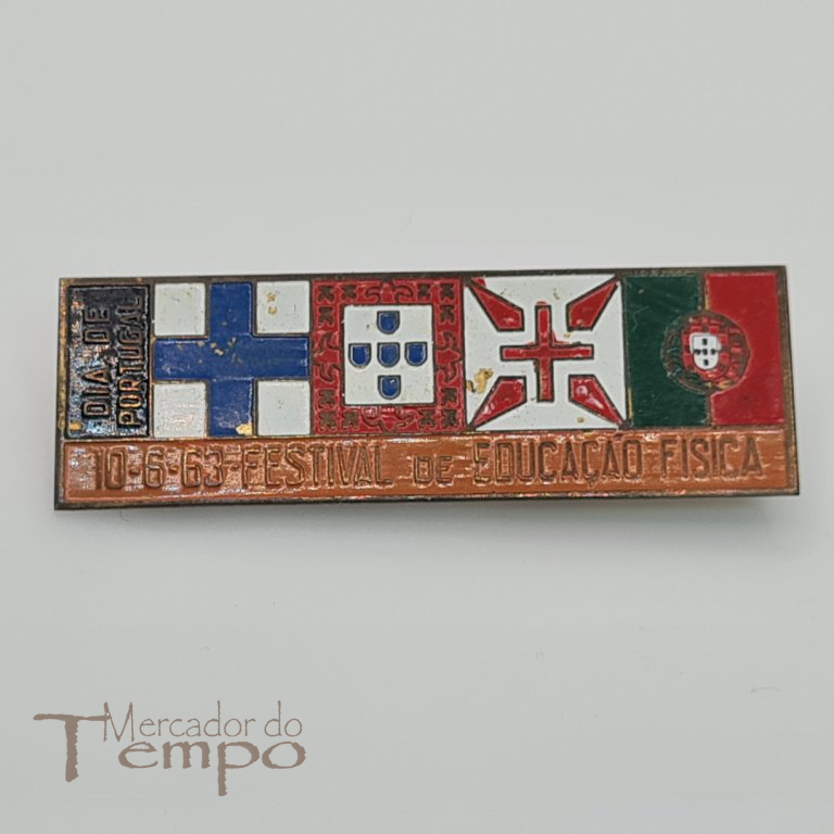 Mocidade Portuguesa Crachá / Barrete Dia de Portugal, Festival da Educação Fisica, 1963