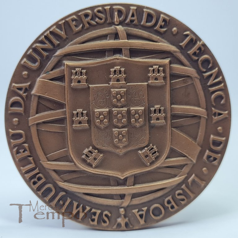 Medalha em bronze do Semi-Jubileu da Universidade Técnica de Lisboa, 1956