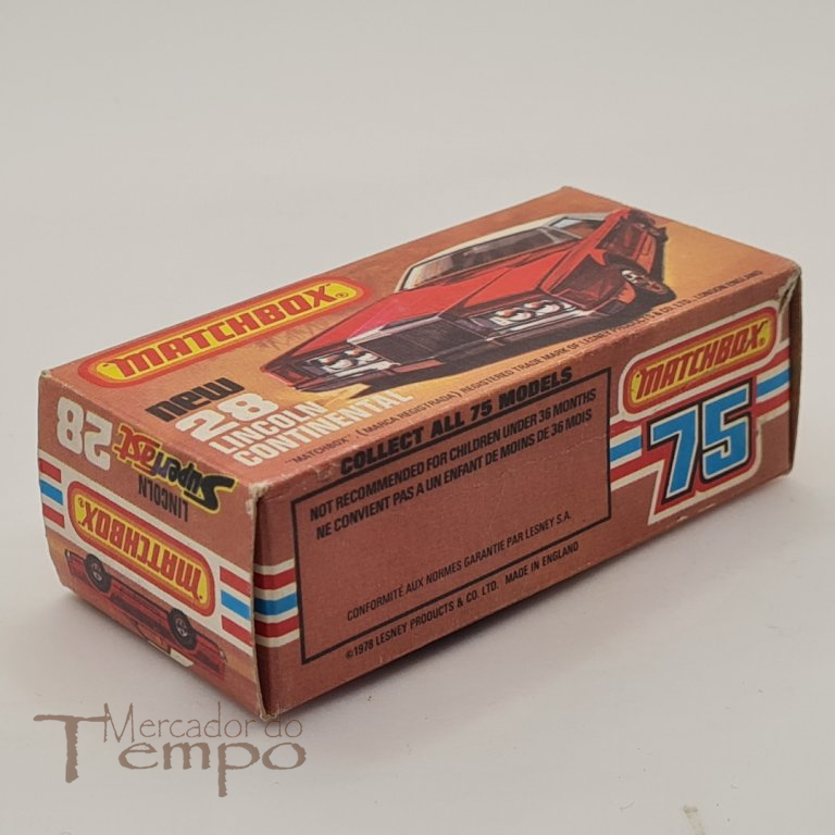Matchbox Lincoln Continental #28 com caixa original