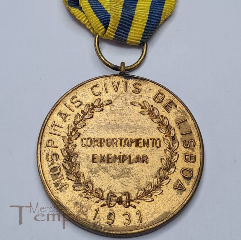 Medalha de comportamento exemplar Hospitais Civis de Lisboa 1931