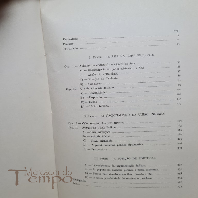 O problema da India Portuguesa  1958 Hermes de Araujo Oliveira