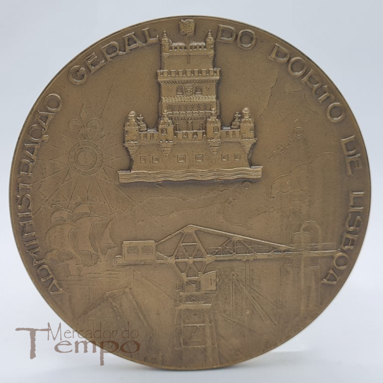 Medalha bronze Administração Geral do Porto de Lisboa,1952, João da Silva