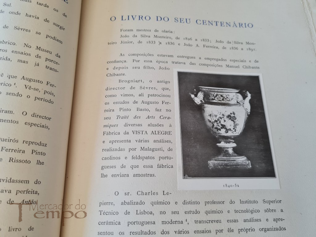 3 livros Centenário Fábrica da Vista Alegre (1824-1924) Ed.Esp.200 ex.