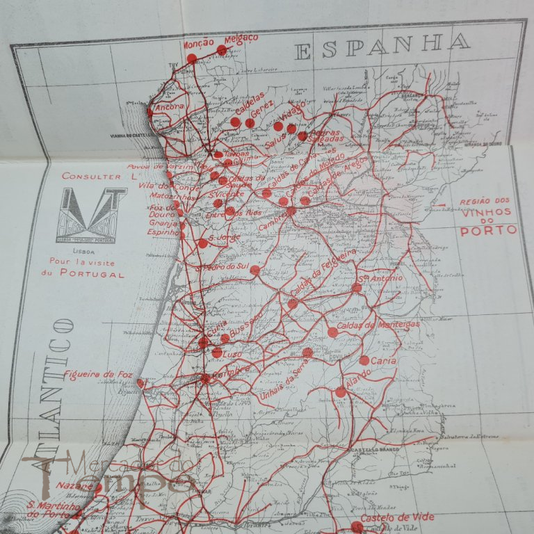 Carta de Portugal Região dos Vinhos do Porto