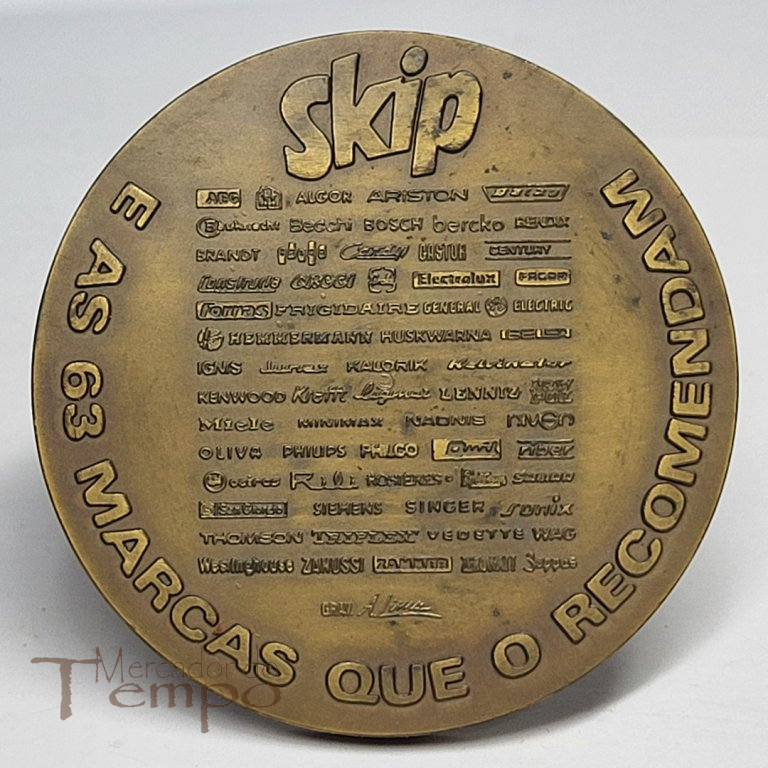 Medalha em bronxe publicidade detergente SKIP 